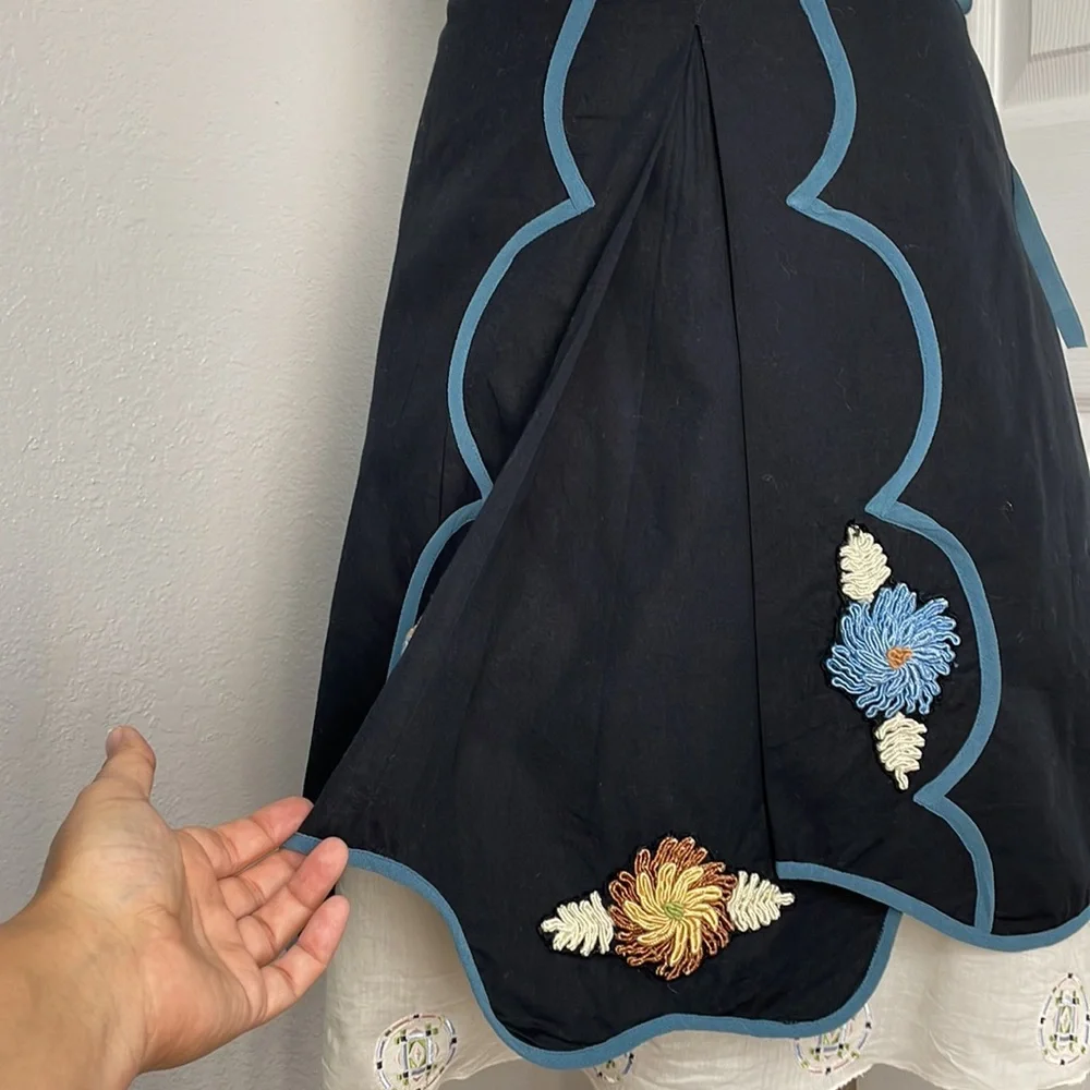 Anthropologie blue skirt 8 - Picture 2 of 14